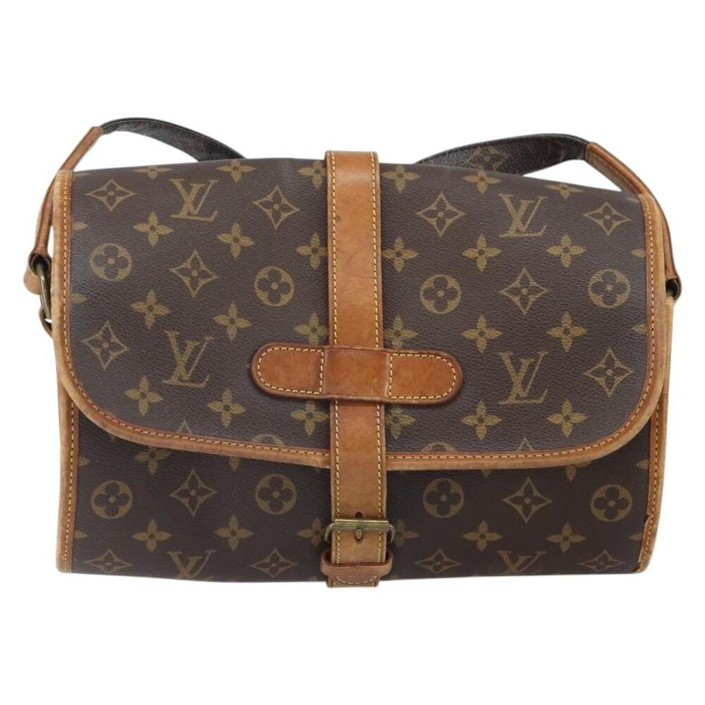 Louis Vuitton Monogram Marne Shoulder Bag Brown